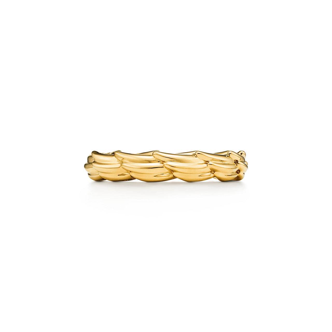 Wings Narrow Ring in Yellow Gold