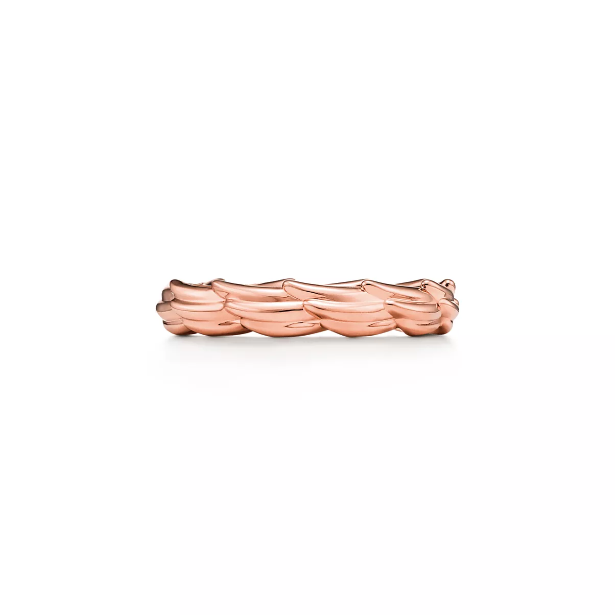 Anillo Wings estrecho de oro rosa