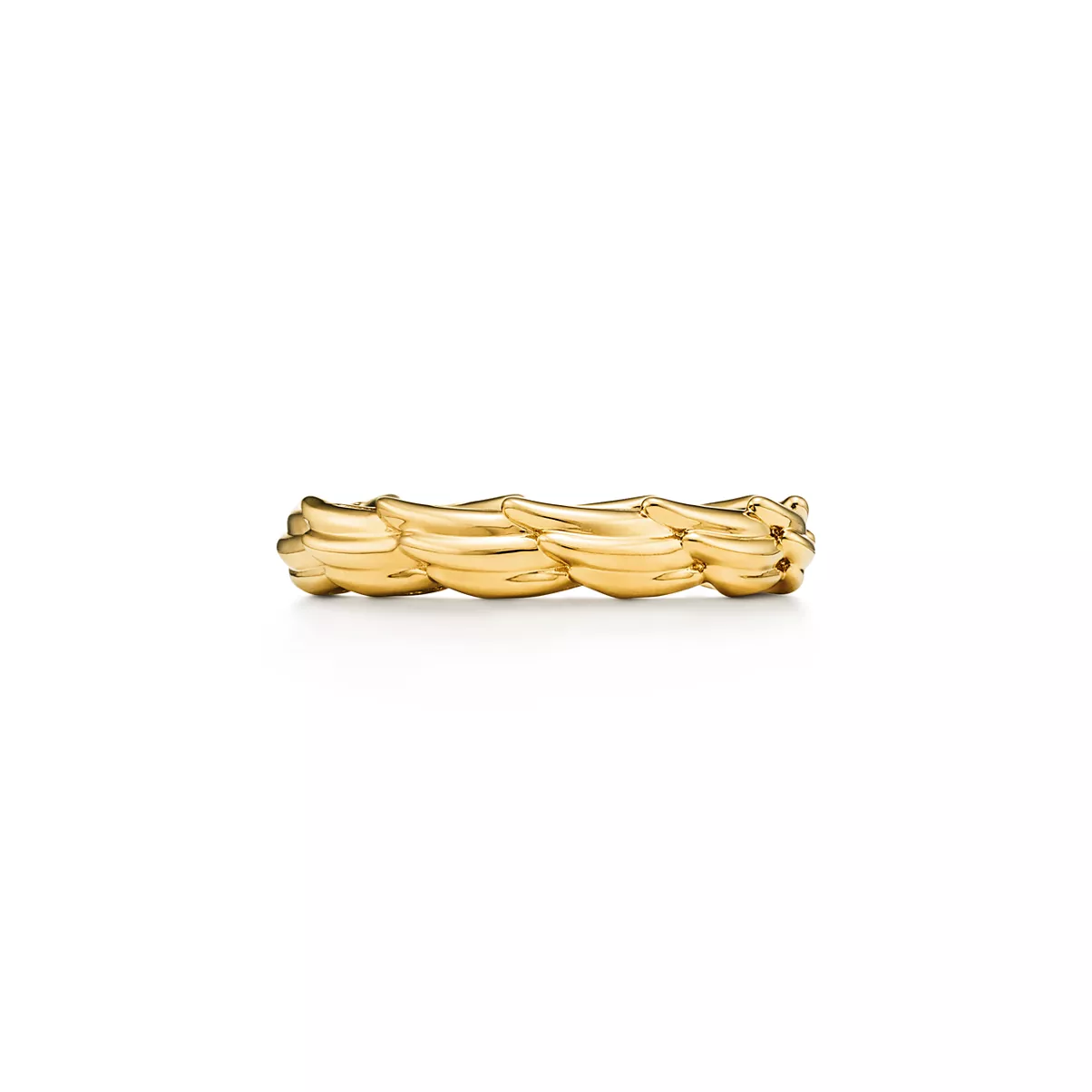 Bague &eacute;troite Wings en or jaune
