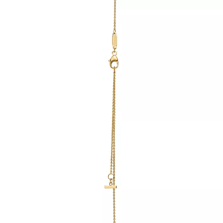 Collezione T by Tiffany:Pendente T1 Circle in oro giallo con madreperla bianca, 4