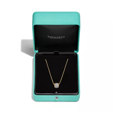Collezione Tiffany Rope:Pendente Rolo in oro giallo e platino con diamanti, 3