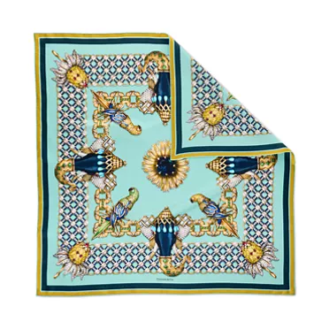 Tiffany Scarves:Elephant Schal aus Seide in Tiffany Blue&reg;, 2