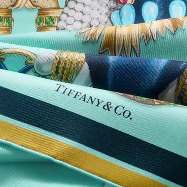 Tiffany Scarves:Elephant Schal aus Seide in Tiffany Blue&reg;, 3