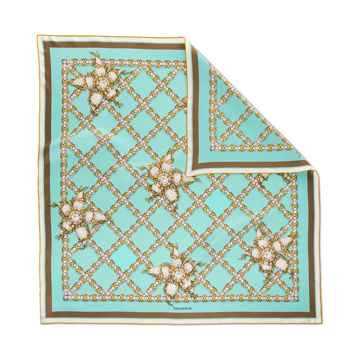 Tiffany Scarves:Sixteen Stone Schal aus Seide in Tiffany Blue&reg;, 1