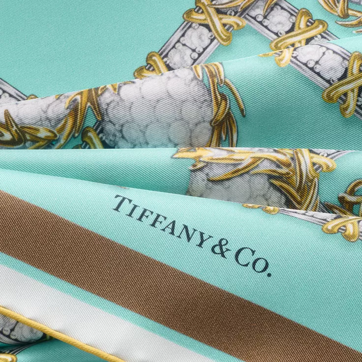 Tiffany Scarves:Sixteen Stone Schal aus Seide in Tiffany Blue&reg;, 2