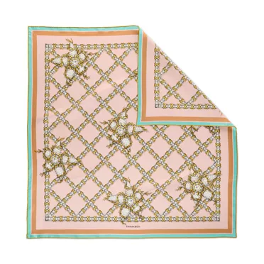 Tiffany Scarves:Sixteen Stone Scarf in Pink Silk, 2