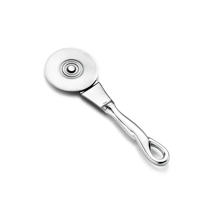 Elsa Peretti®:Padova™ Pizza Cutter in Sterling Silver and Stainless Steel, 1