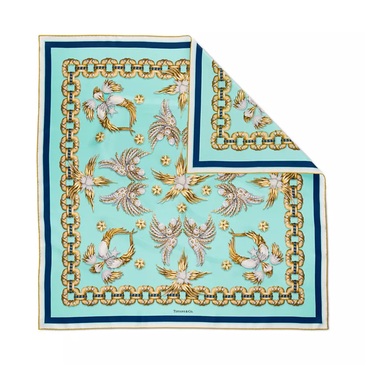 Tiffany Scarves:Wings Schal aus Seide in Tiffany Blue&reg;, 1
