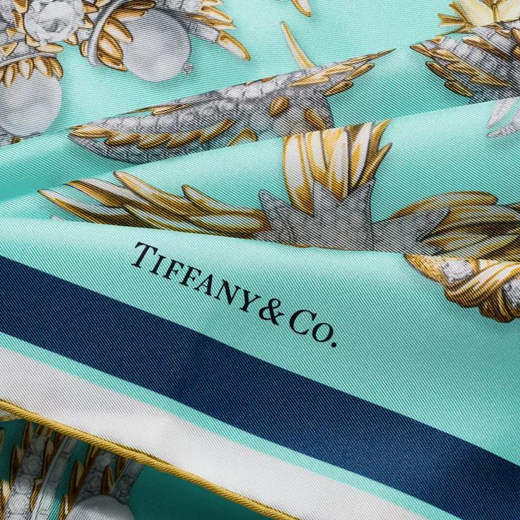 Tiffany Scarves:Wings Schal aus Seide in Tiffany Blue&reg;, 2