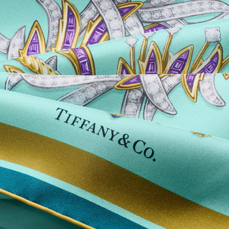 Tiffany Scarves:Unicorn Schal aus Seide in Tiffany Blue&reg;, 2