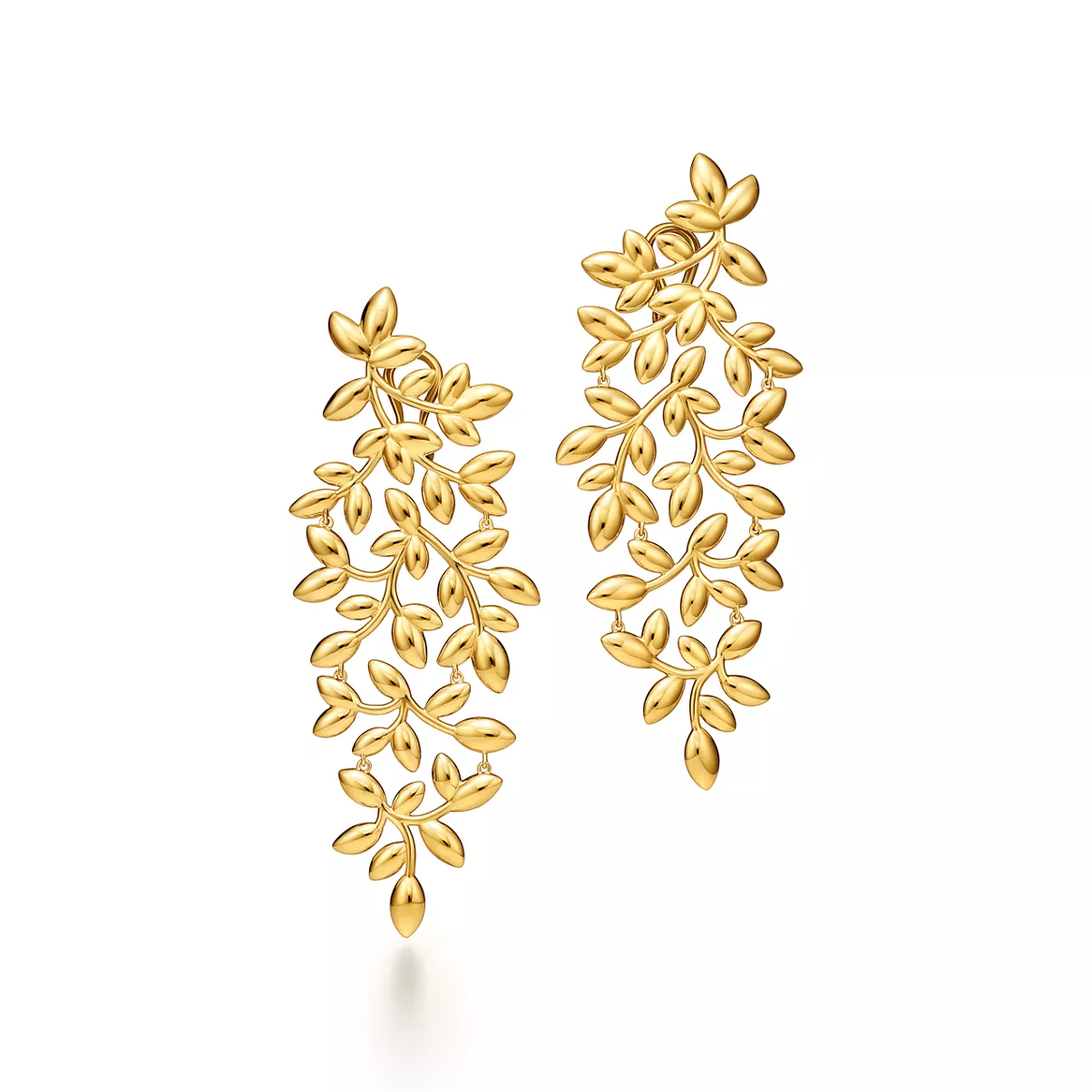 Large Statement Earrings in Yellow Gold