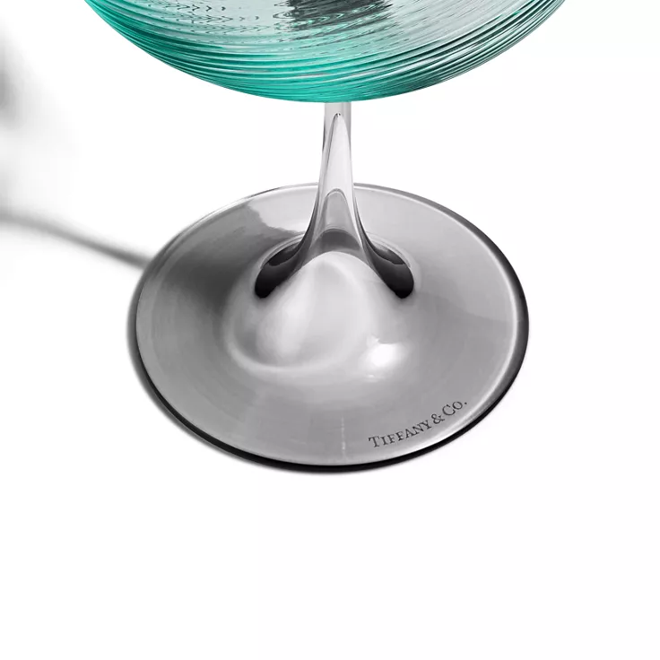 Tiffany Blue Link:Champagne Glass in Tiffany Blue&reg; Glass, 1