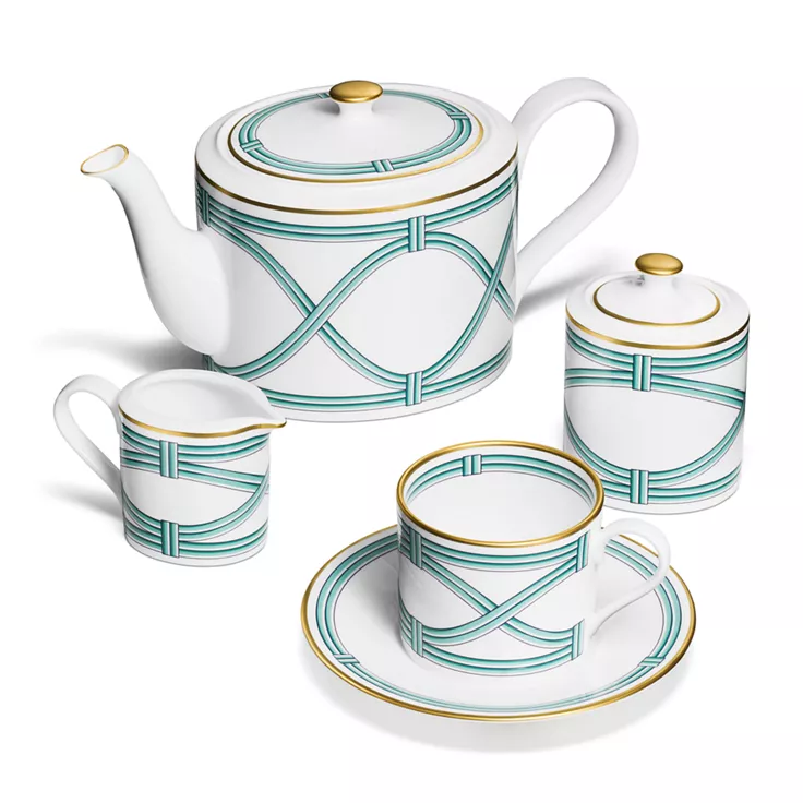 Tiffany Blue Link:Teapot in Bone China, 2