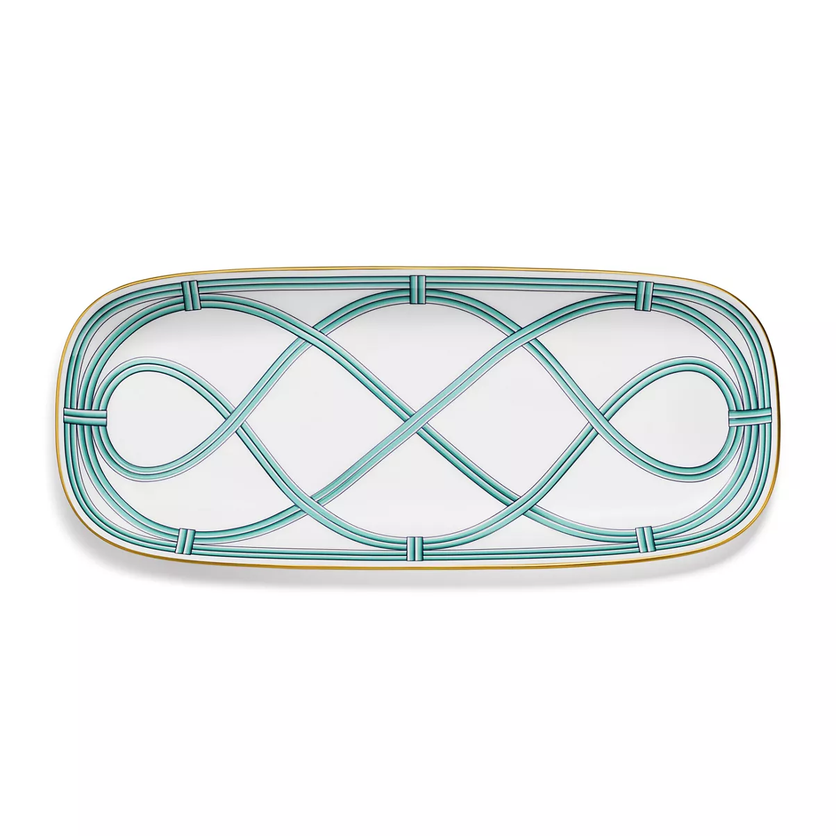 Small Serving Platter in Bone China