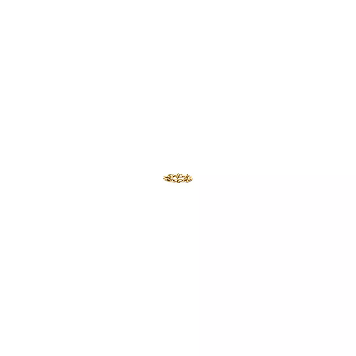 Micro Articulated Ring in Yellow Gold
