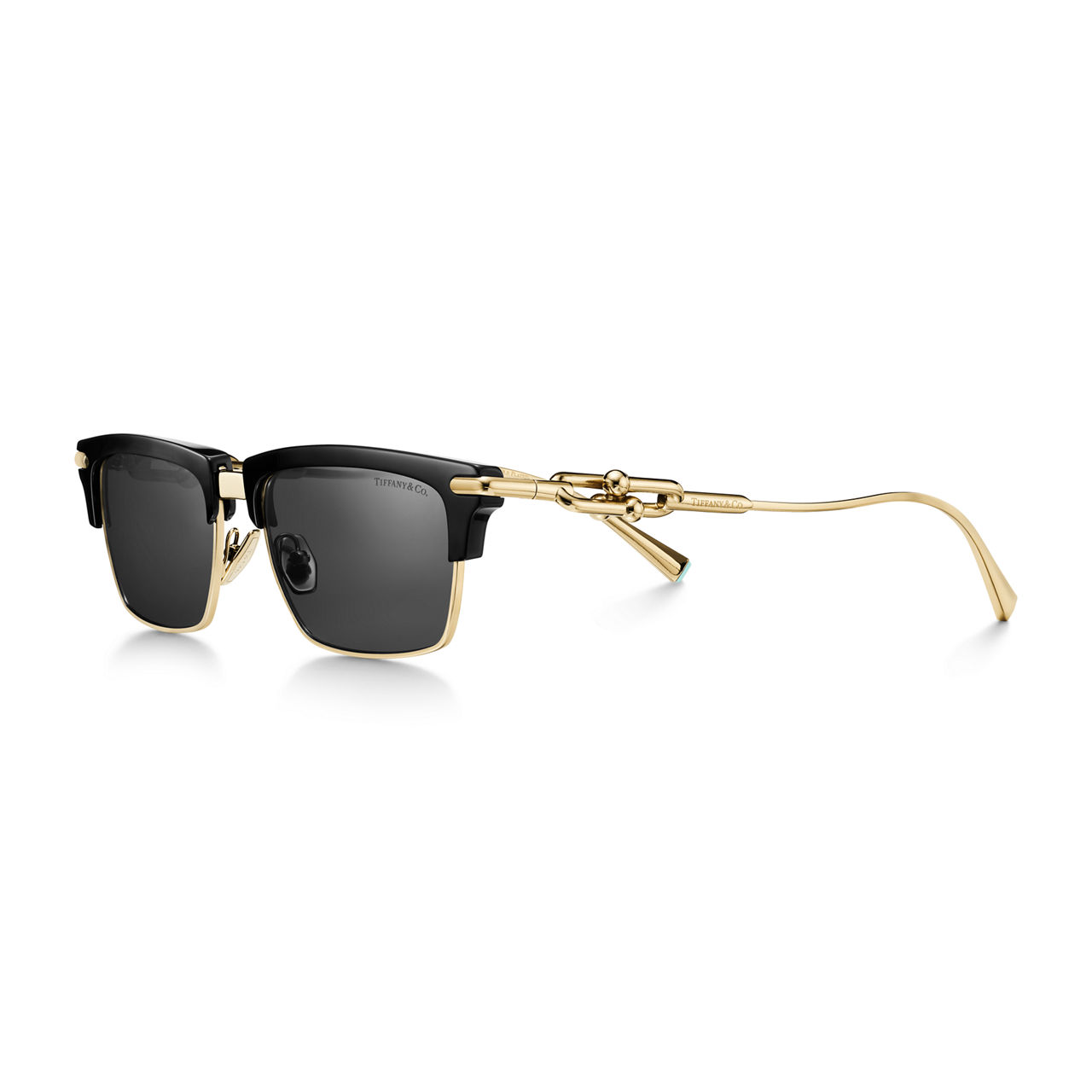 Tiffany HardWear:Sunglasses in Tortoise Acetate with Tiffany Blue