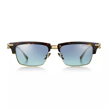 Collezione HardWear by Tiffany:Occhiali da sole in acetato tartarugato con lenti Tiffany Blue&reg;, 2