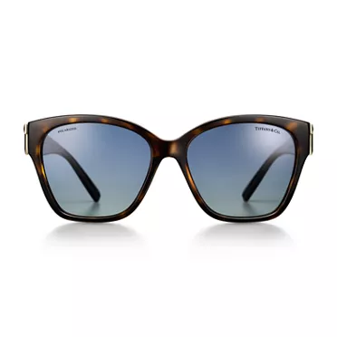Collezione T by Tiffany:Occhiali da sole in acetato tartarugato con lenti sfumate Tiffany Blue&reg;, 2