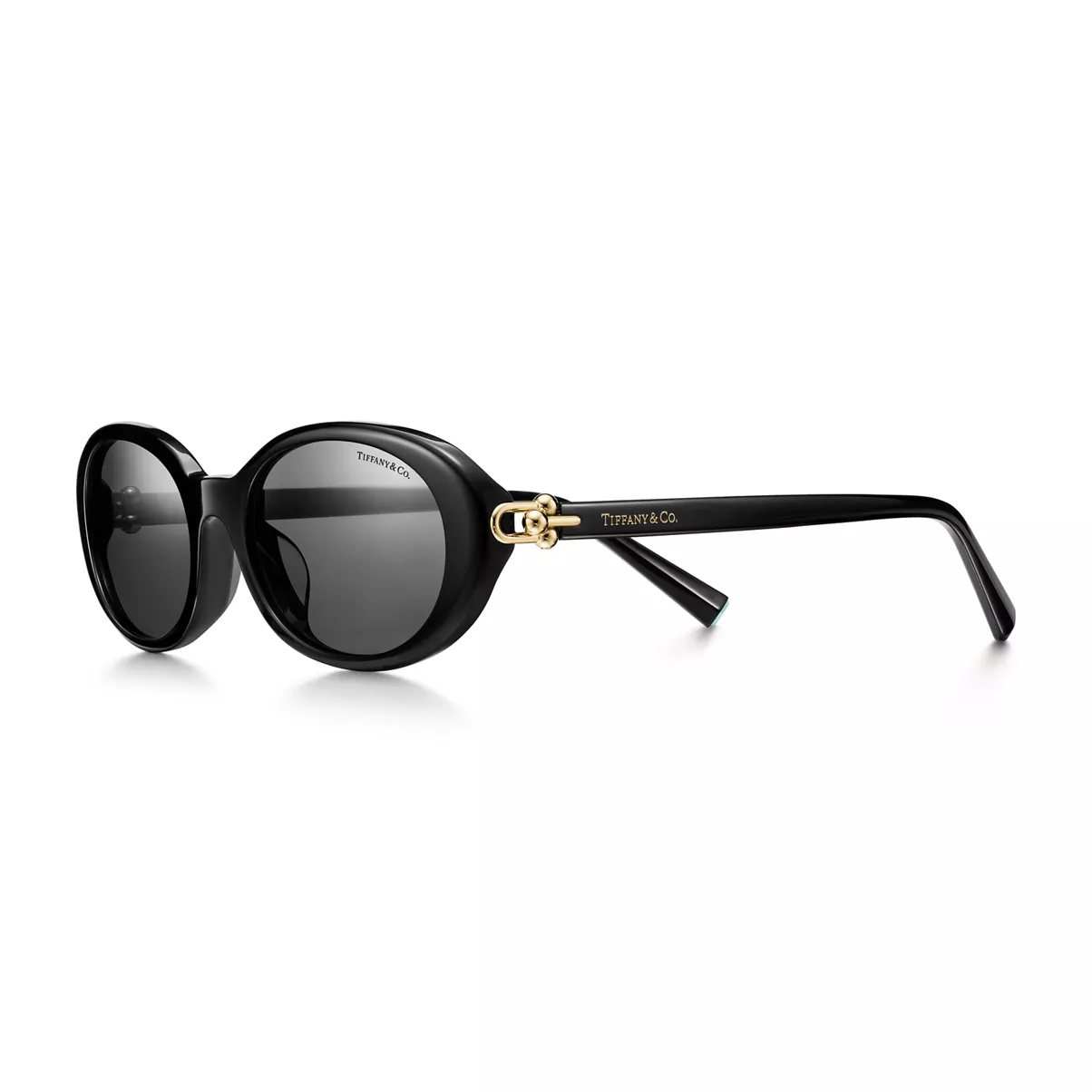 Sunglasses in Black Acetate with Dark Gray Lenses