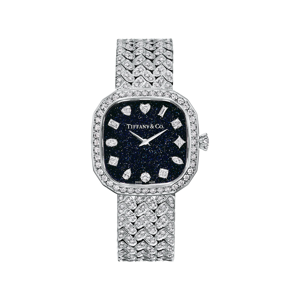 Tiffany Eternity:Diamond Watch in White Gold with Diamonds