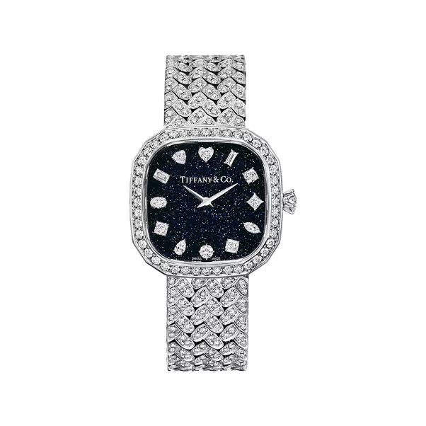 Tiffany Eternity:Diamond Watch in White Gold with Diamonds