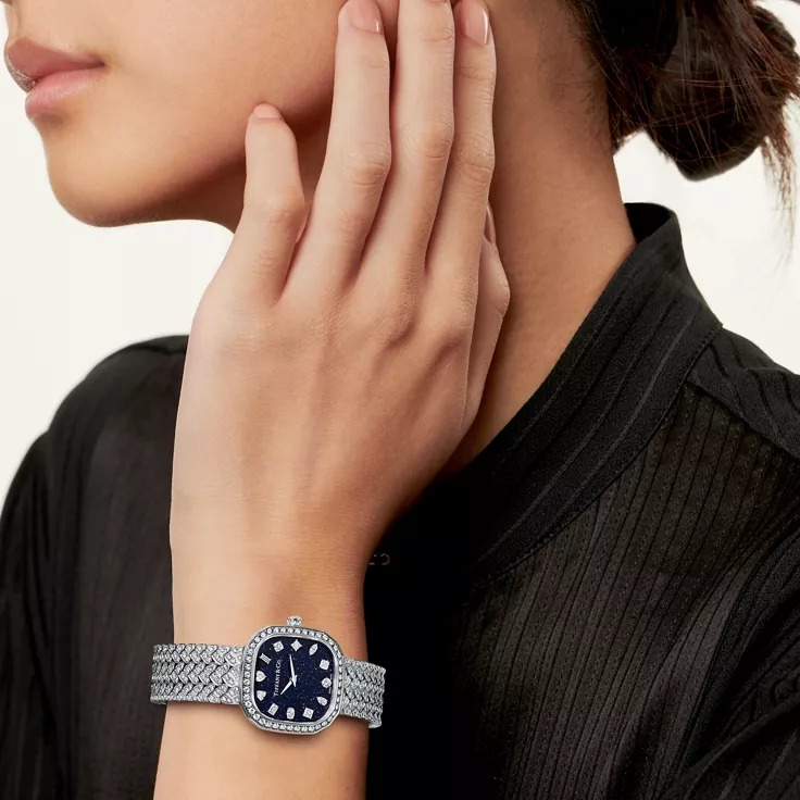 Tiffany Eternity:Diamond Watch in White Gold with Diamonds, 1
