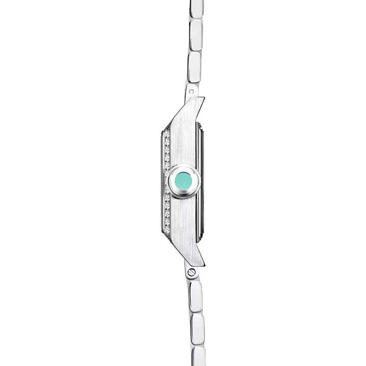 Union Square:20-mm-Uhr aus Edelstahl mit Zifferblatt in Tiffany Blue&reg; und Diamanten, 1