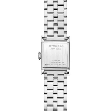 Union Square:20-mm-Uhr aus Edelstahl mit Zifferblatt in Tiffany Blue&reg; und Diamanten, 2