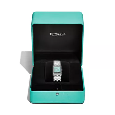 Union Square:20-mm-Uhr aus Edelstahl mit Zifferblatt in Tiffany Blue&reg; und Diamanten, 3