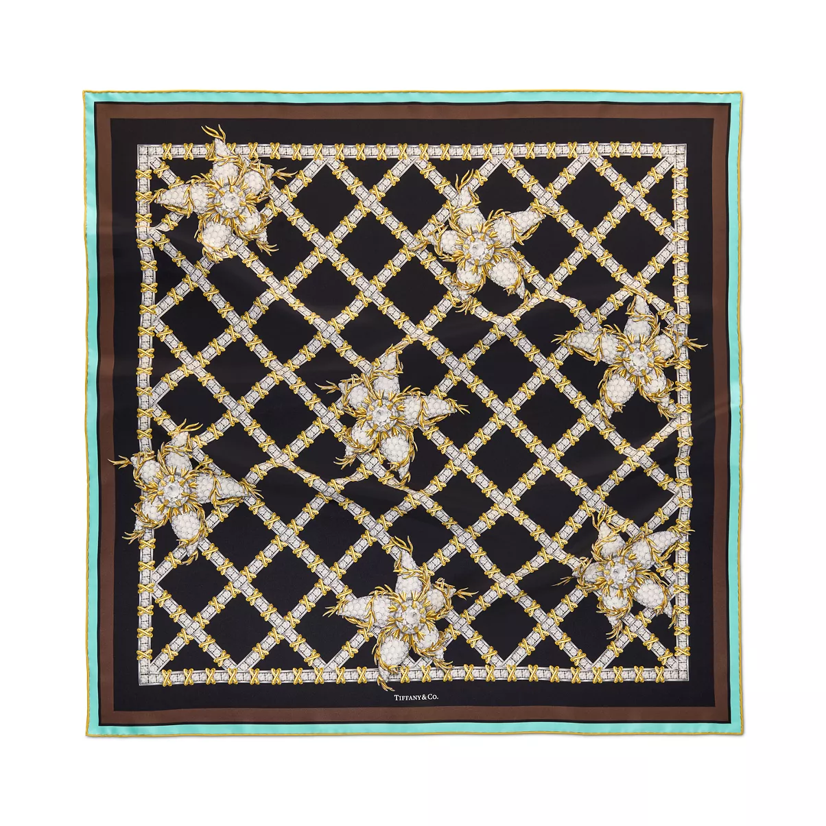 Sixteen Stone Scarf in Black Silk