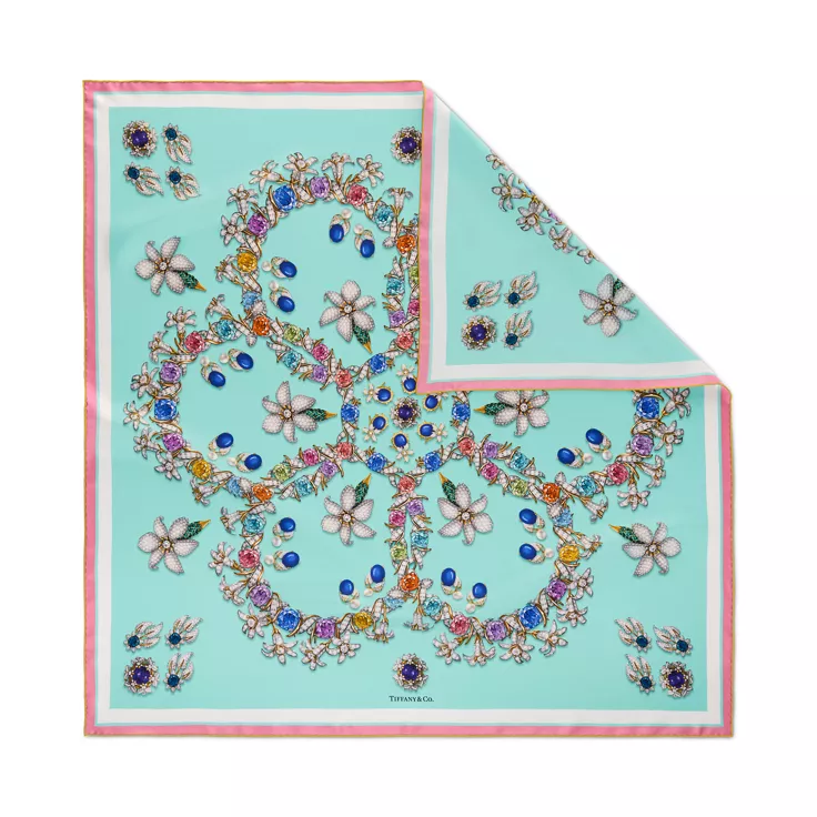 Tiffany Scarves:Jasmine Schal aus Seide in Tiffany Blue&reg;, 1
