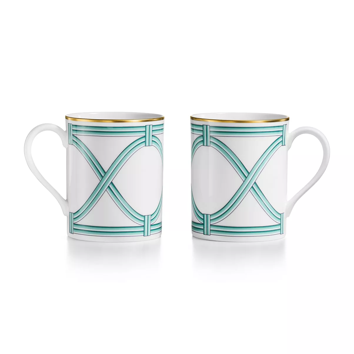 Mugs Set of Two, in Bone China