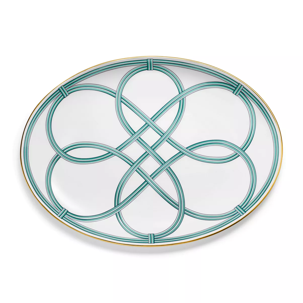 Large Serving Platter in Bone China