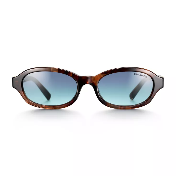 Tiffany T:Sunglasses in Spotted Havana Acetate with Gradient Lenses, 1