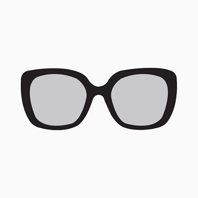 Gucci logo-charm square-frame Glasses - White