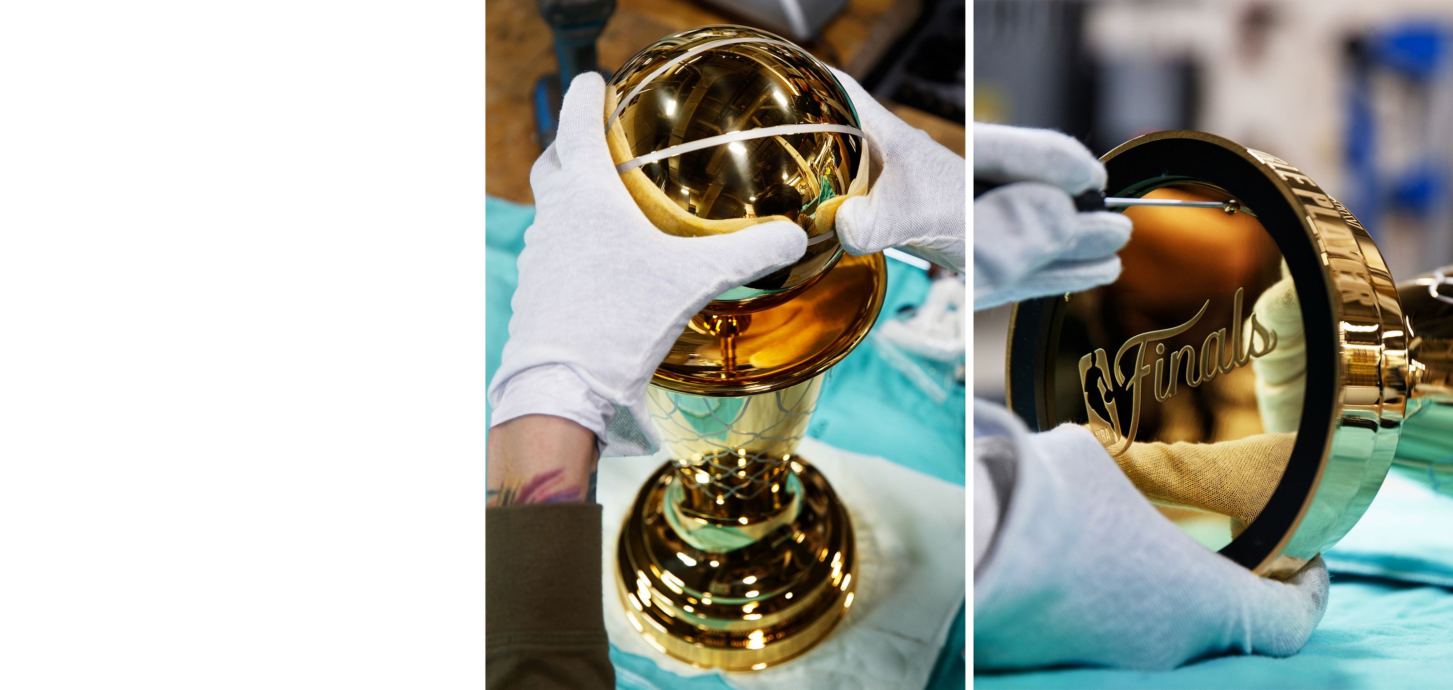 The National Basketball Association® Bill Russell Finals MVP Trophy.  Designed and handcrafted by Tiffany & Co. - Tiffany