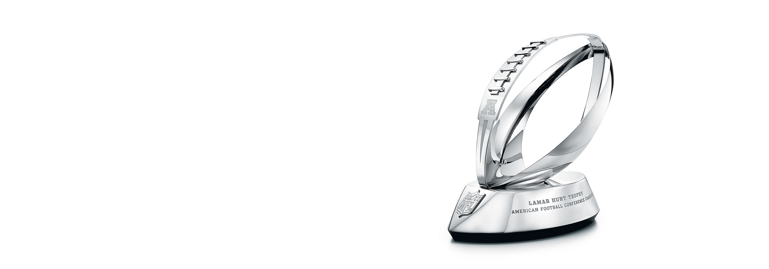 Los trofeos de los campeonatos de la AFC y la NFC