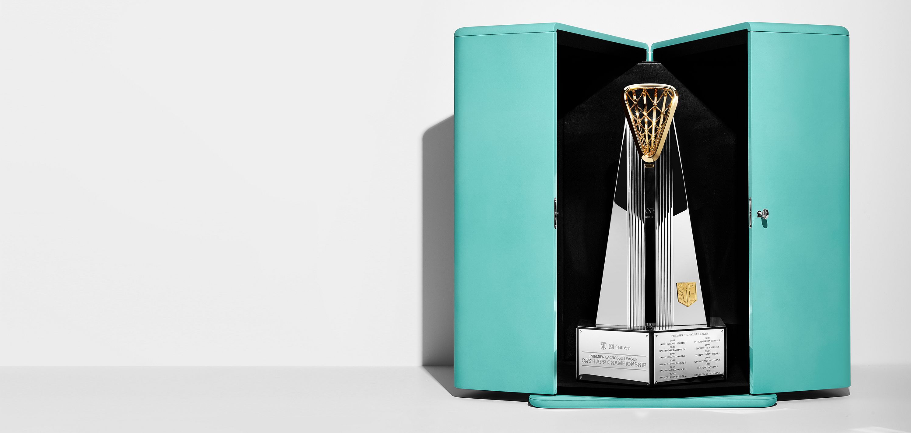 Tiffany & Co. on X: Continuing our 160-year legacy of trophy  craftsmanship, Tiffany & Co. has created the Premier Lacrosse League  (PLL) Cash App Championship Trophy. Our expert silversmiths created the  illusion