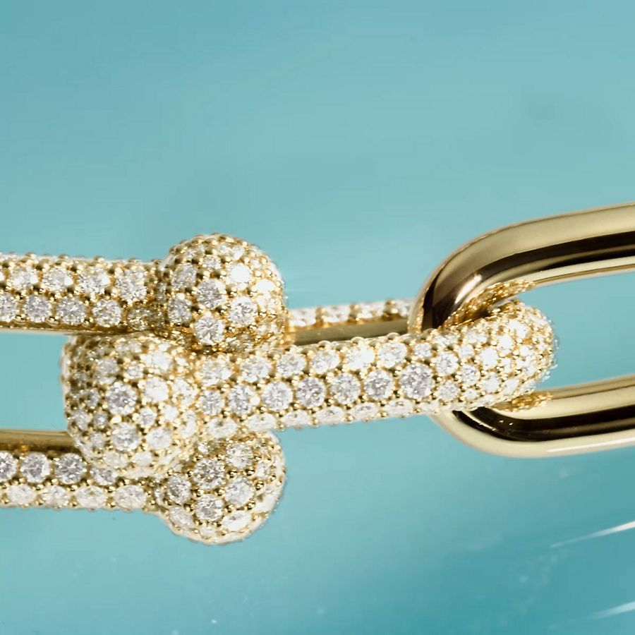 Tiffany HardWear Small Link Ring in Yellow Gold with Tiffany HardWear Small Link Ring in Yellow Gold with