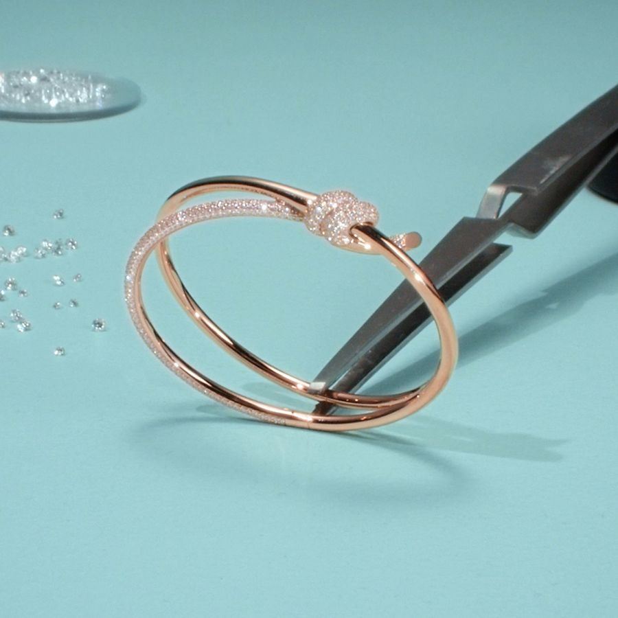 Tiffany Knot Ring in Rose Gold with Diamonds | Tiffany & Co. US Tiffany Knot Ring in Rose Gold with Diamonds | Tiffany & Co. US
