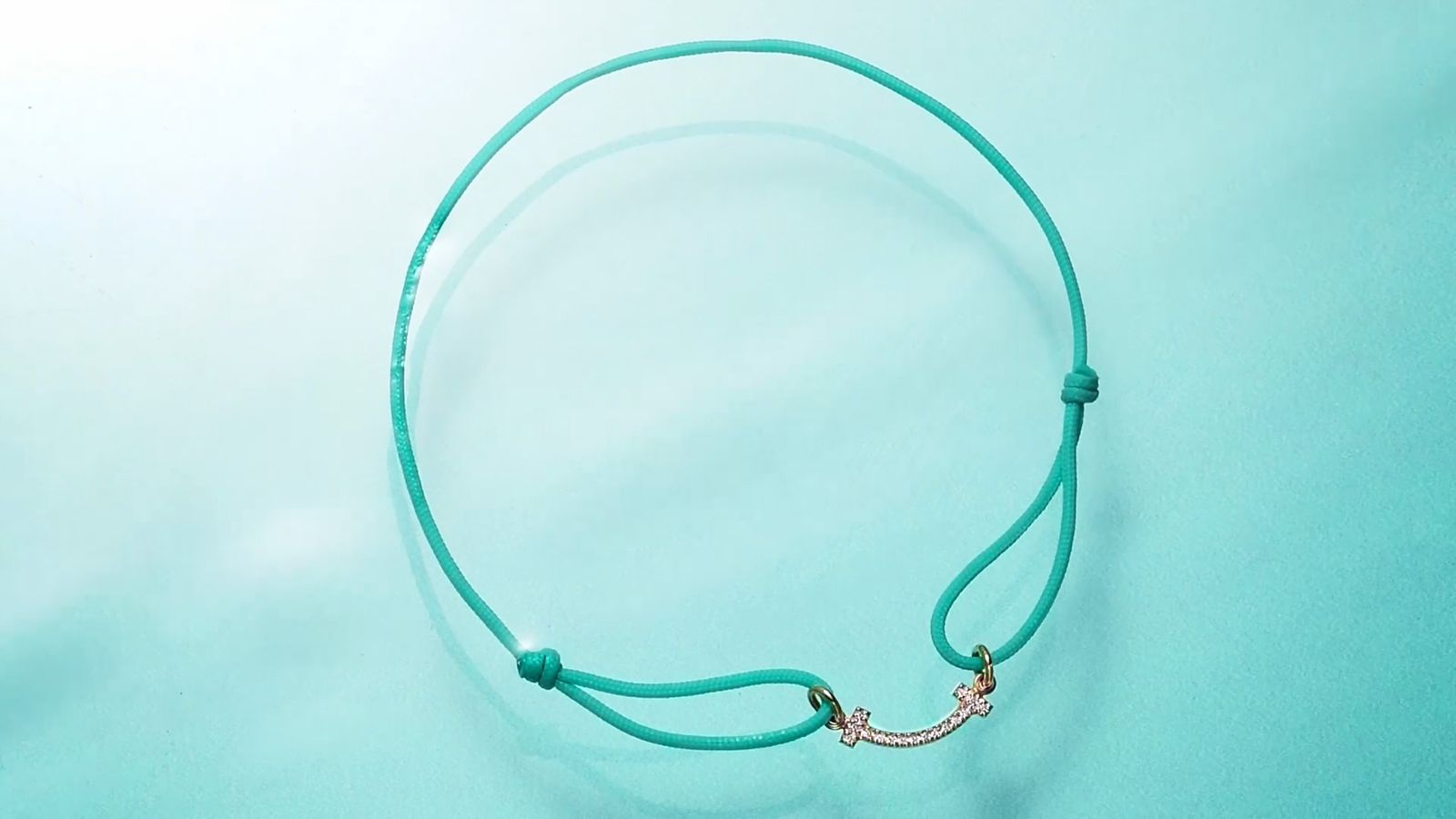 海洋保護を支援するT スマイル by Tiffany コード ブレスレット