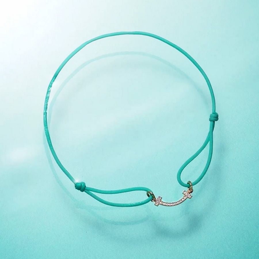 ティファニー T ダイヤモンド ＆ マザーオブパール サークル ブレスレット 18K ローズゴールド。 | Tiffany & Co.