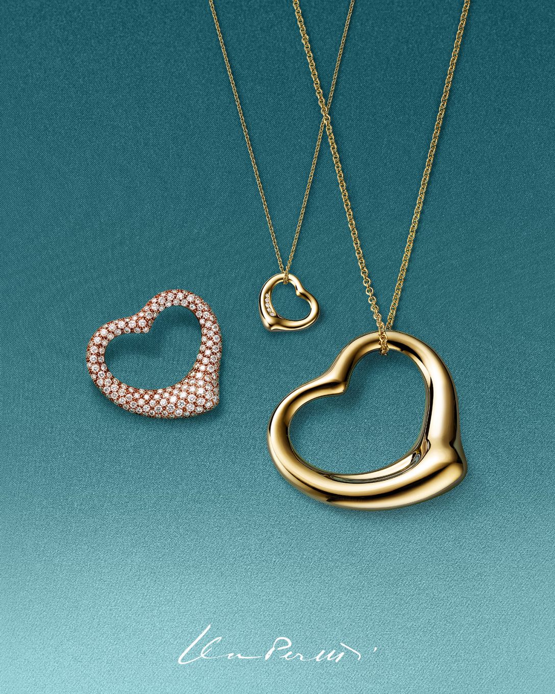 ハートシェイプのジュエリー