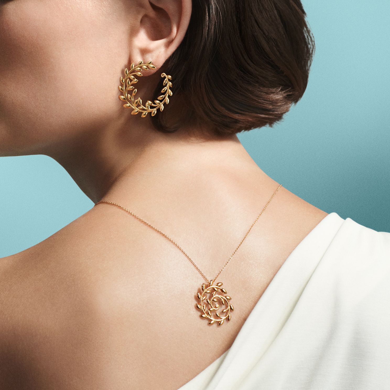 ティファニー　オリーブ　ネックレス　ピアスセット オリーブ リーフ ジュエリー：ピアス、リング、ネックレス | Tiffany & Co.