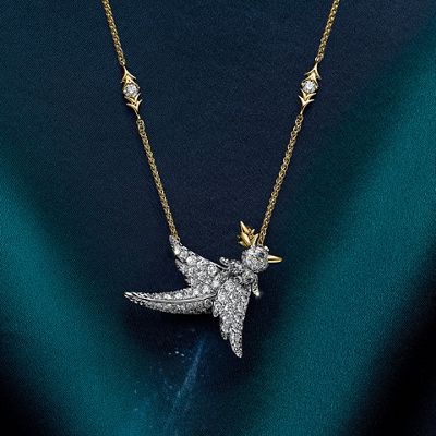 Bird on a Rock by Tiffany