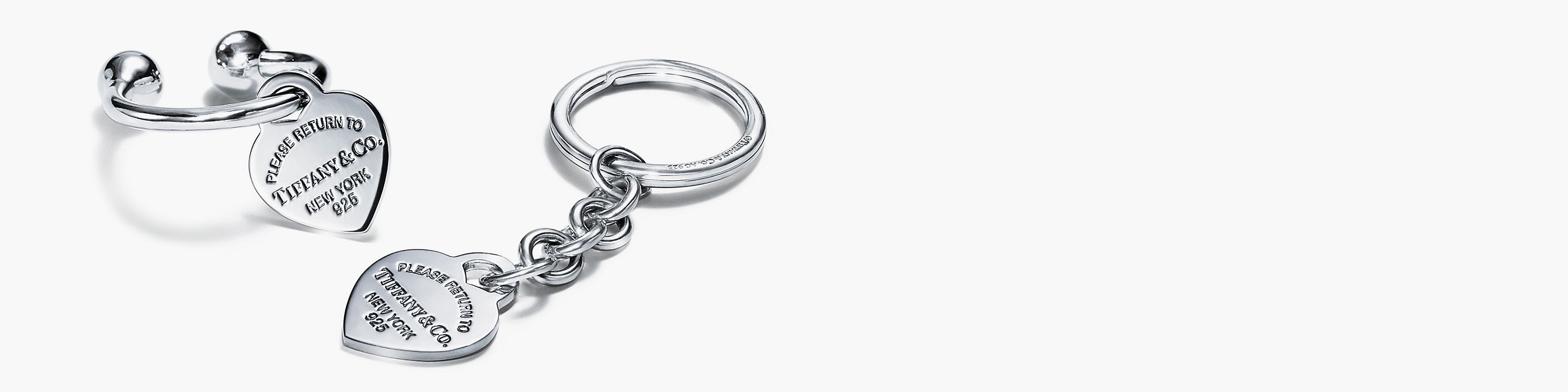 Accessoires Sleutelhangers & Keycords Sleutelhangers Tiffany Picasso 925 Silver Sphere Ball Twisted Cable Coil Key Chain Ring Authentic Tiffany & Co Paloma Picasso Sterling Silver Keychain 