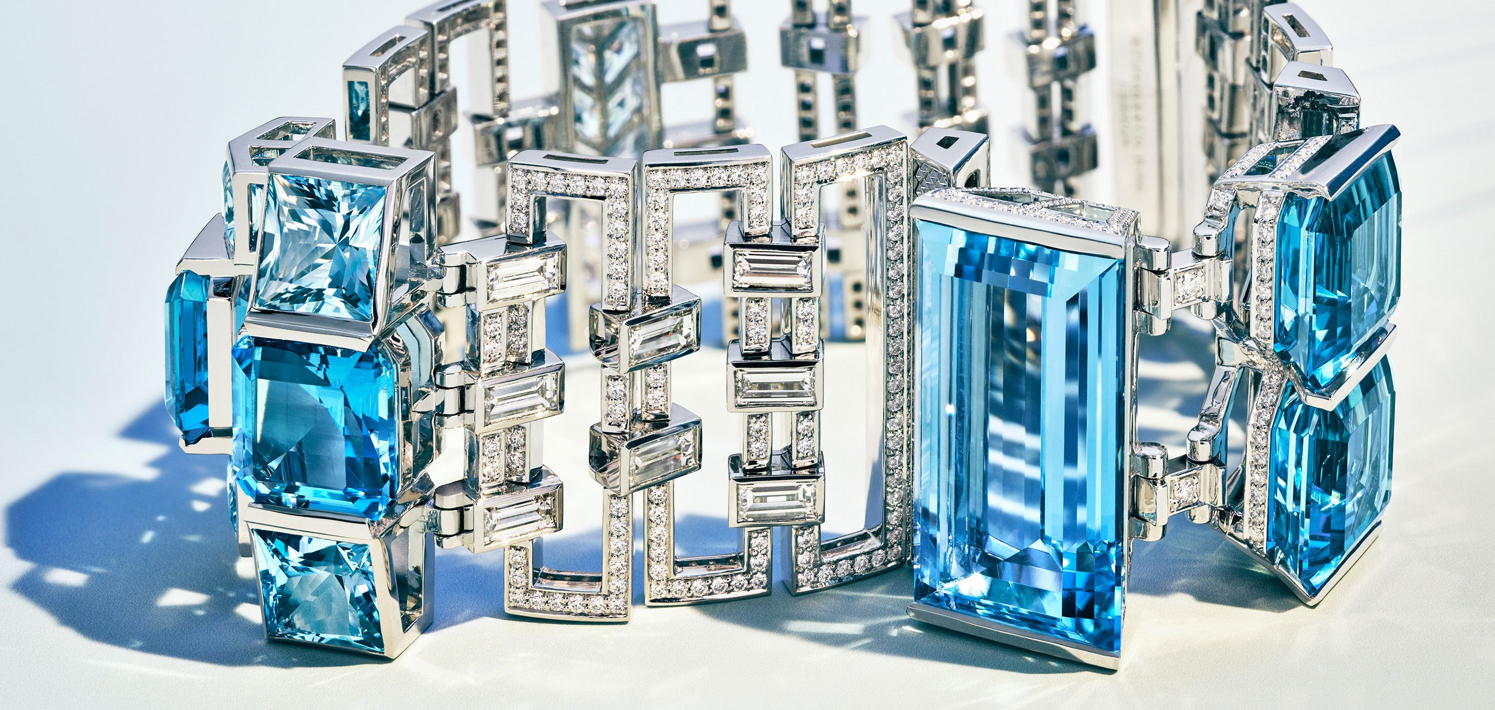 Tiffany & Co. Blue Book 2018 Mixed-cut Aquamarine Bracelet