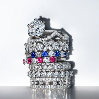 tiffany celebration rings stack