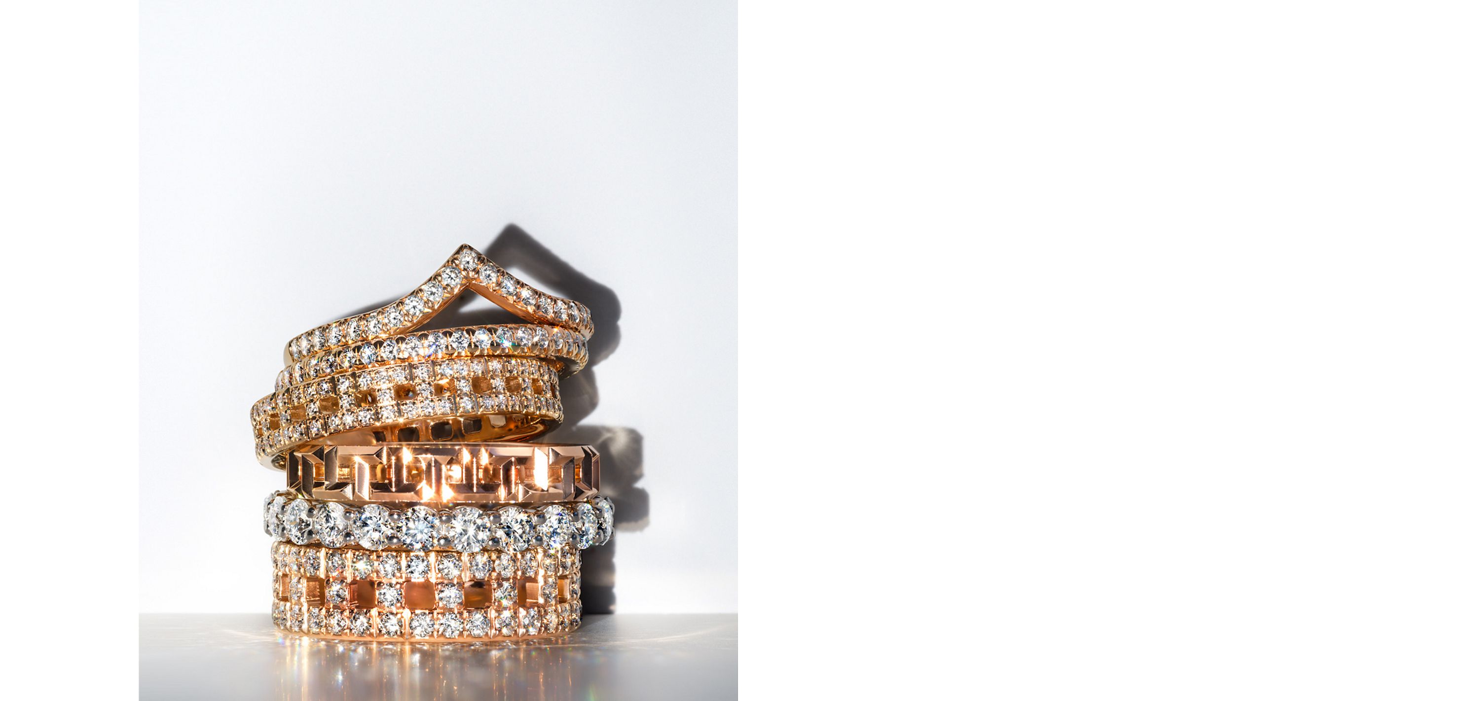 schuld Kapel Bijdrage How to Stack and Layer Rings | Tiffany & Co.