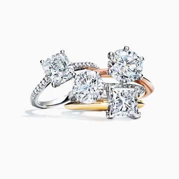 Tiffany princess cut sale engagement ring price